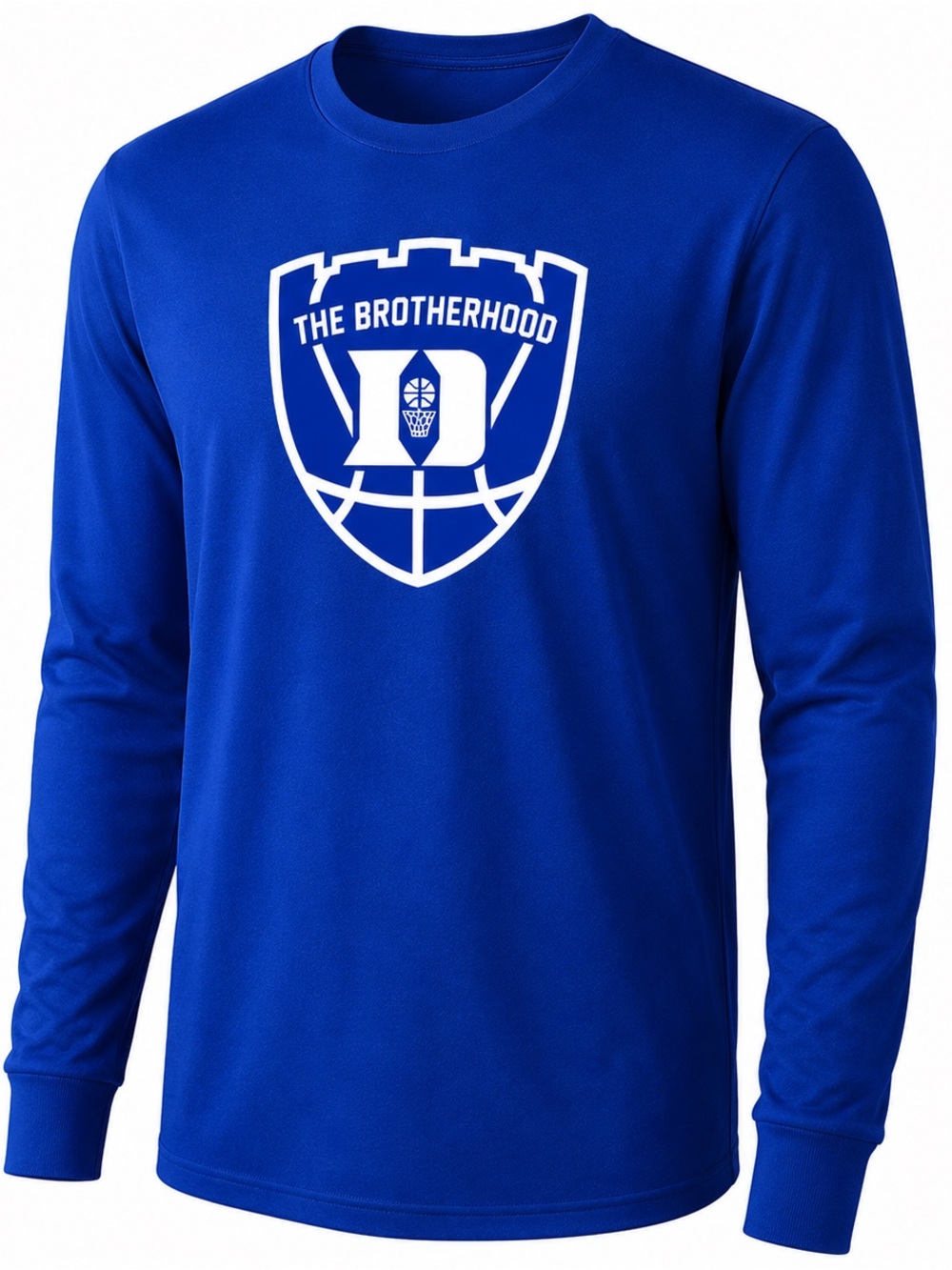 Duke Blue Devils Brotherhood Basketball themed Long Sleeve T-Shirt - BLUE